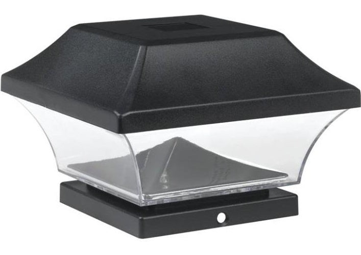 Boston Harbor QPP7-K1AX-BK-2 Outdoor Solar Lights, Post Cap, Black