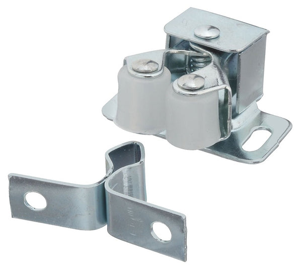 National Hardware N710-502 Double Roller Cabinet Catch, Zinc Plated, 1-1/4"