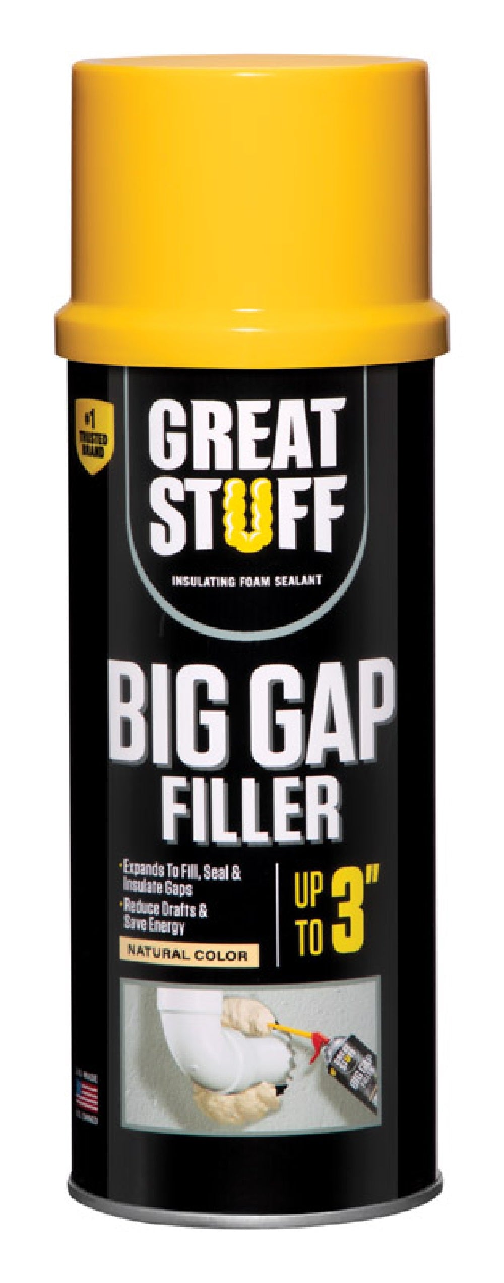 Great Stuff 99108860 Big Gap Filler Ivory Foam Insulating Sealant, 12 Oz