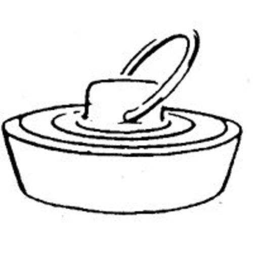 Plumb Pak PP22007 Stopper With Chain, 1-3/4" - White