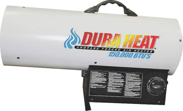 Dura Heat GFA150A Propane(LP) Forced Air Heater w/Hose & Regulator, 150000 BTU