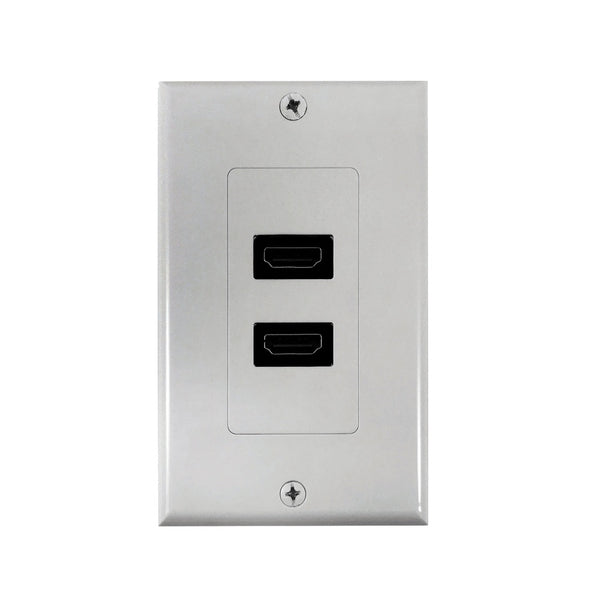 Zenith VW3001WJHD2W Dual HDMI Wallplate, White