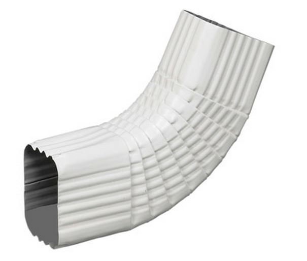 Amerimax 47265 Aluminum B Elbow, White, 3" X 4"