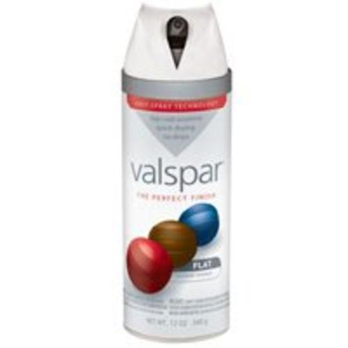 Valspar 85002 Twist Spray Paint, Flat, White, 12 Oz