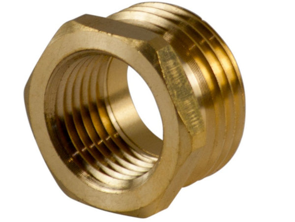 Plumb Pak PP850-53 Hose Adapter, 3/4" Mht x 1/2" Fip, Brass