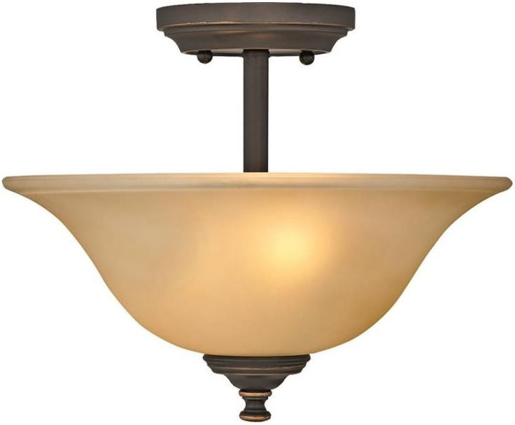 Boston Harbor LYB130928-2SF-VB Semiflush Ceiling Light Fixture, Venetian Bronze