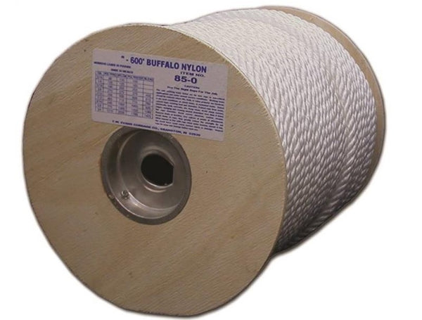 TW Evans Cordage 85-081 Buffalo Nylon Twisted Rope, 3/4" x 120&#039;