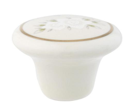 Amerock BP69128 Allison Round Cabinet Knob, Porcelain, 1-1/2"
