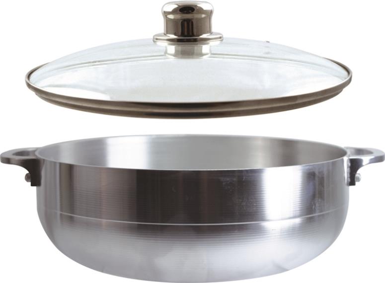 Dura-Kleen 97302#9 Eurohome Stock Pot, Aluminum Caldero, 6.7 Quart