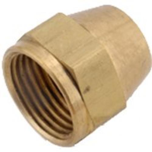 Anderson Metal 754014-12 Brass Flare Fittings Short Nut, 3/4"