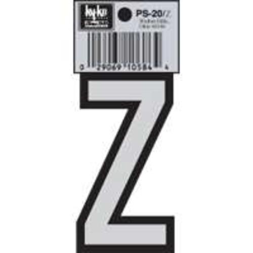 Hy-Ko PS-20/Z Vinyl lettering Reflective House Letter Z, Size 3-1/4"