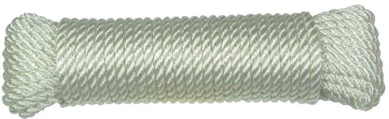 Ben-Mor 60302 Nylon Rope, White, Three Strand, 1/4" x 100&#039;