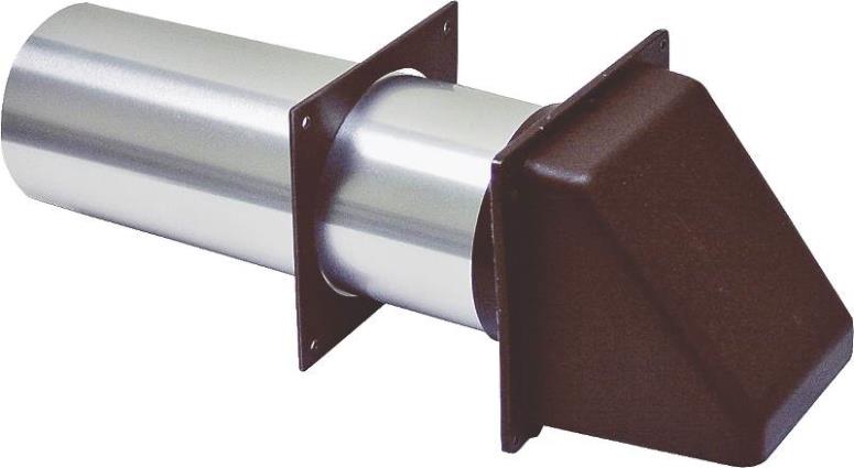 Lambro 224B Plastic Dryer Vent Hood, 4"
