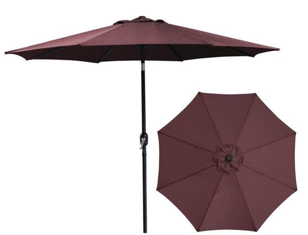 Seasonal Trends 62103 Market Umbrella, Burgundy, 9&#039;