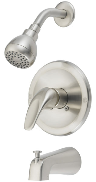 Boston Harbor TQ-F1014209NP Tub & Shower Faucet, 2 Gpm, Satin Nickel