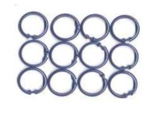 Simple Spaces SD-ORING-F3L Shower Curtain O-Ring, 12 Pieces