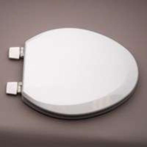 Prosource T-19WM-3L Wood Composite Elong Toilet Seat, 19", White