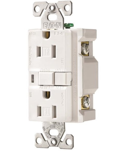 Cooper Wiring TRAFCI15W-K GFCI Receptacles, 125 Volt, 15 Amps