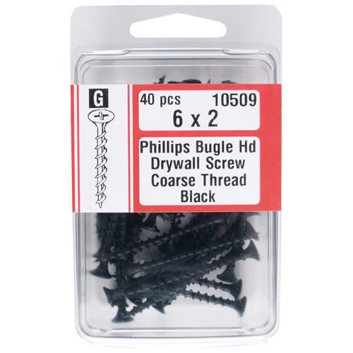 Midwest 10509 Phillips Bugle Coarse Drywall Screw, 6 x 2"