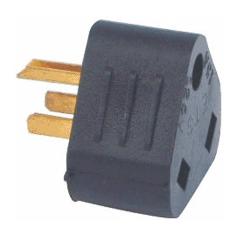 US Hardware RV-307C Temporary Adapter, 15Amp Male x 30Amp Female