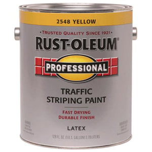 Rust-Oleum Professional Traffic Striping Paint, 1 Gal, Traffic Yellow