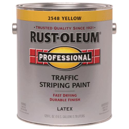 Rust-Oleum Professional Traffic Striping Paint, 1 Gal, Traffic Yellow