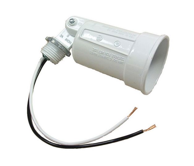 Bell Weatherproof 5606-1 Lampholders, 100 Watt, White