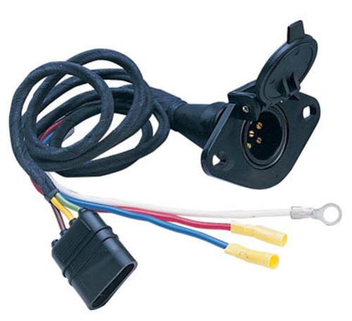 Hopkins 47155 4-Wire Flat to 6-Pole Round Connector