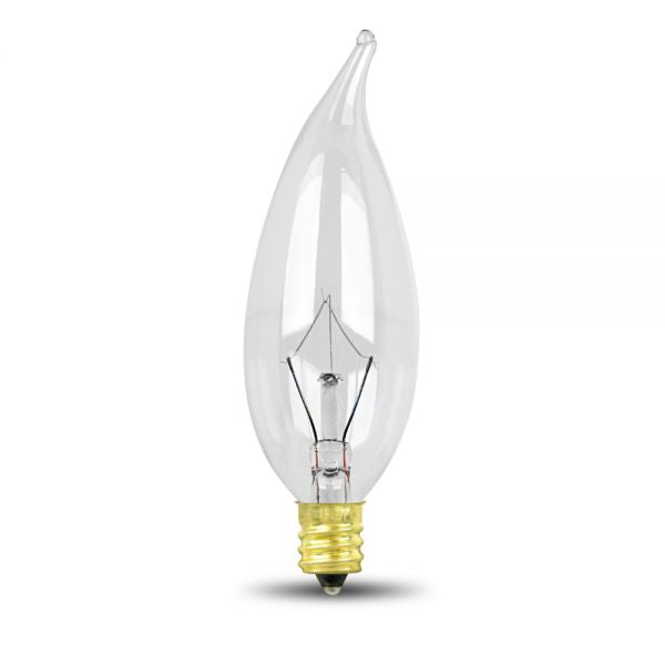 Feit Electric 40CFC/15-130 Flame Tip Incandescent Bulb,40 Watt