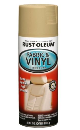 Automotive 248921 Fabric & Vinyl Spray Paint, 11 Oz, Sand
