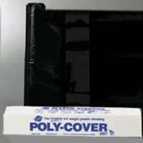 Lbm Poly 6X28-B 6-Mil Poly Film, 25&#039; x 100&#039;, Black