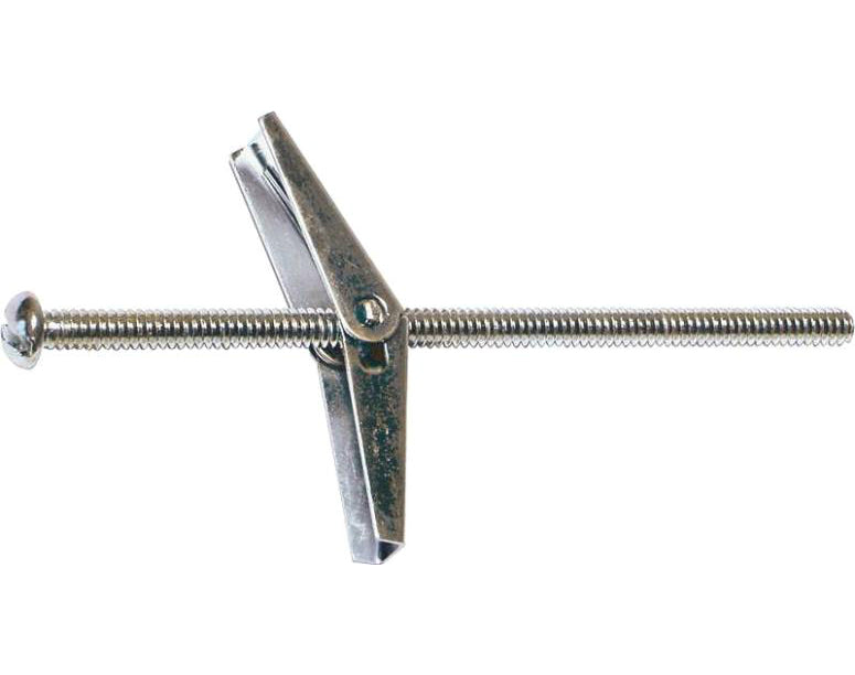 Midwest Products 04094 Toggle Bolt With Wing, 1/4" X 4", Zinc, Pack/50