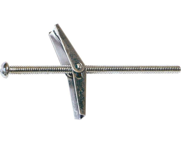 Midwest Products 04094 Toggle Bolt With Wing, 1/4" X 4", Zinc, Pack/50