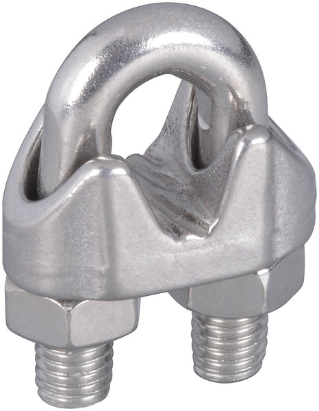 National Hardware N830-314 Wire Cable Clamp, Stainless Steel, 1/4"