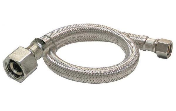 Plumb Pak PP23850LF EZ Faucet Supply Tube, 3/8" x 12", Stainless Steel
