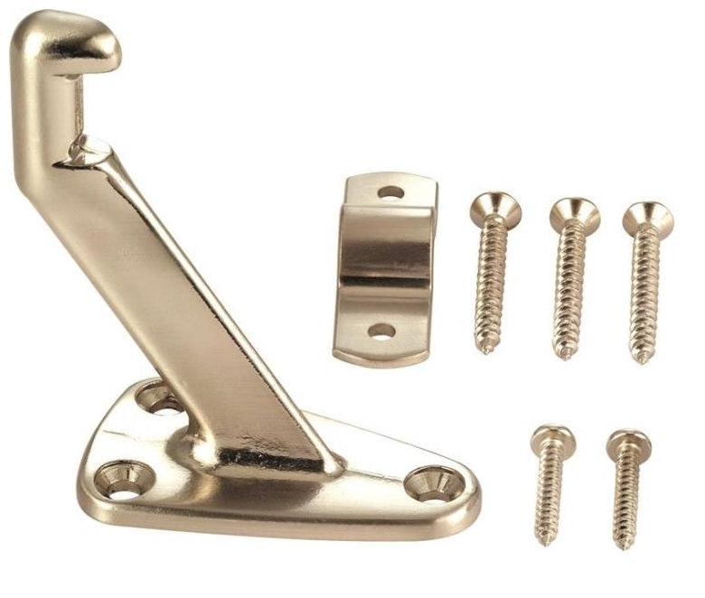 Prosource 23257SNB3L-PS Heavy-Duty Handrail Brackets, Satin Nickel