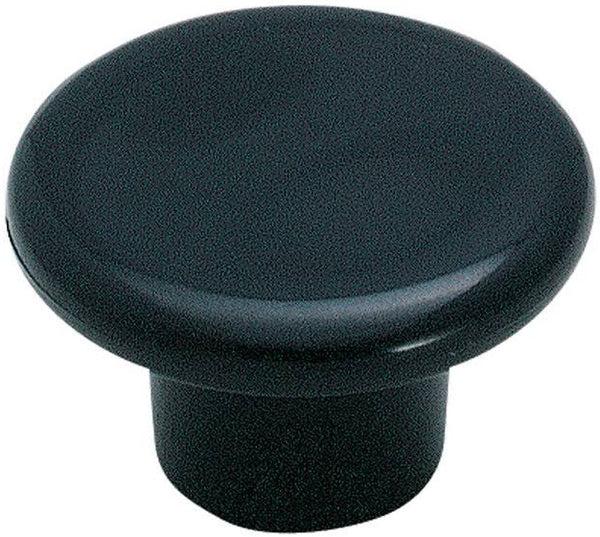 Amerock BP802PBK Allison Round Cabinet Knob, 1-1/4", Black