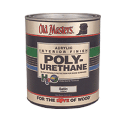 Old Masters 75504 Water Based Polyurethane, Satin Finish, Quart