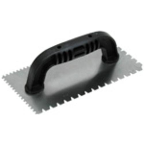 Marshalltown 16238 Dual Notched Trowel With Steel Blade, 9"x4"