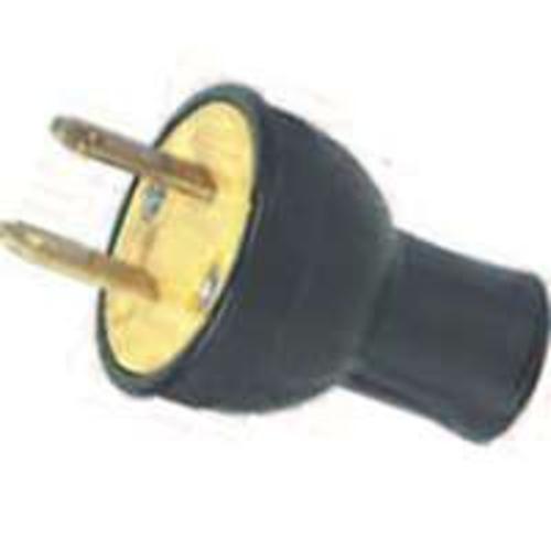 Cooper Wiring 3123BK-BOX 2Wire Round Thermoplastic Plug Black