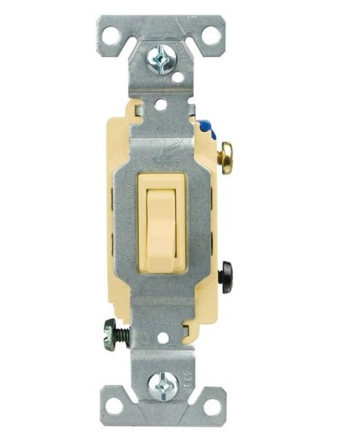 Cooper Wiring CSB115V Ac Quiet Toggle Switches, Ivory, 15Amp