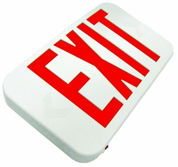 Howard HL0301B2RW LED Exit Sign, White & Red