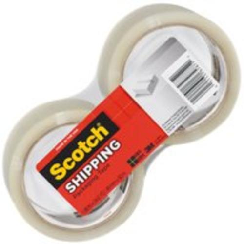 Scotch 3350S-RD Packaging Tape, Clear, 54.6 yd x 1.88 in