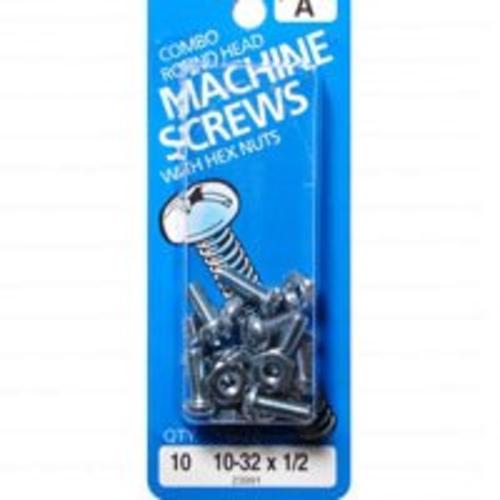 Midwest 23991 Machine Screw, 10"-32"x1/2", Zinc