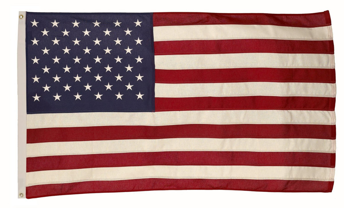 Valley Forge USB3 Grommeted Cotton United States Flag, 3' x 5'