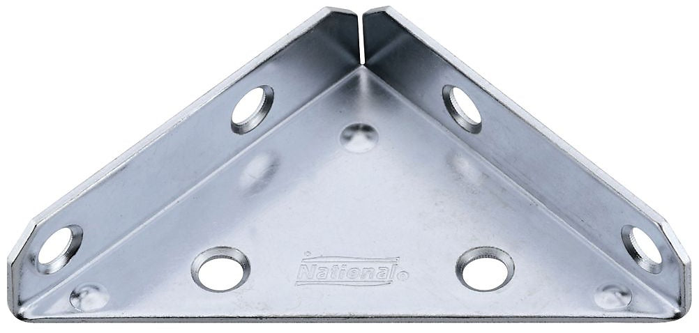 National Hardware N337-683 V124 Steel Corner Brace, Zinc Plated, 3"