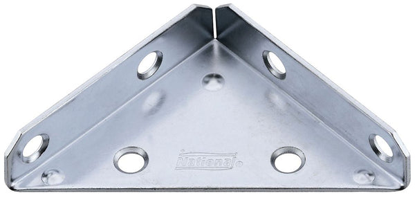 National Hardware N337-683 V124 Steel Corner Brace, Zinc Plated, 3"