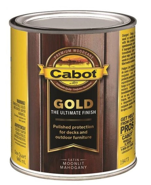 Cabot 19473 Gold Ultimate Finish Stain, Mahogany, 1 Quart