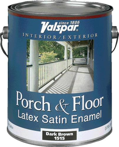 Valspar 027.0001521.007 Porch & Floor Latex, Satin Enamel, 1 Gallon