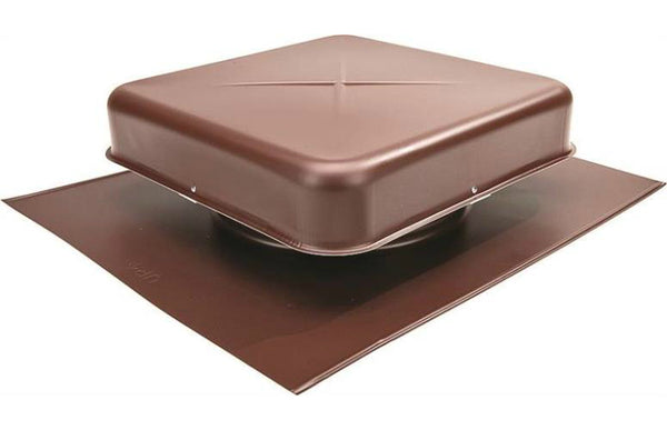 Lomanco 600BR Pan Style Static Roof Ventilator, Aluminum, Brown, 9-1/2"
